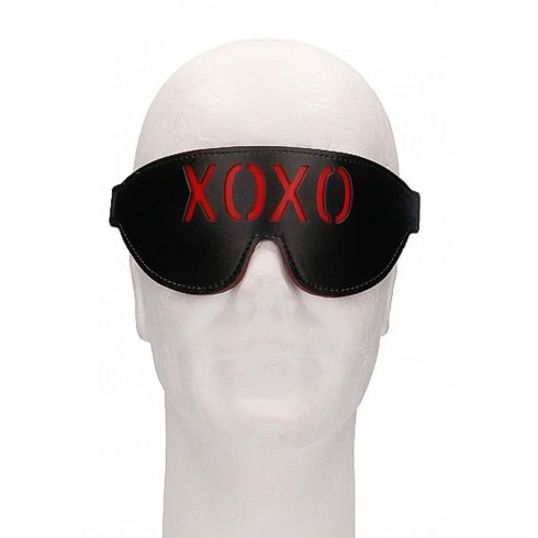 Ouch! Blindfold - XOXO - Black ~ 36-OU388BLK