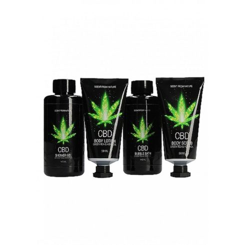 CBD - Bath and Shower - Luxe Gift set - Green Tea Hemp Oil ~ 36-PHA248