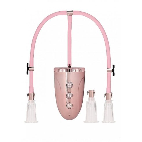 Automatic Rechargeable Clitoral & Nipple Pump Set - Medium - Pin ~ 36-PMP038ROS