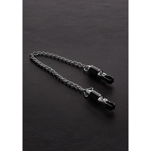 Barrel Tit Clamps with Chain (pair) ~ 36-TBJ-2119