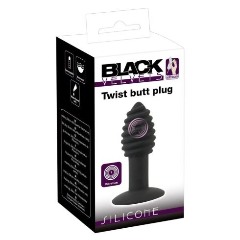 Black Velvets Twist butt plug ~ 42-05515030000