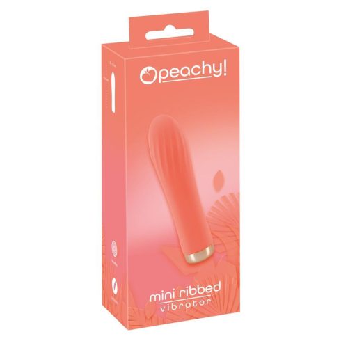 Peachy Mini Ribbed Vibrator ~ 42-05533010000