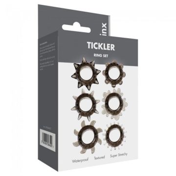 Linx Tickler Set Textured Ring Smoke 5-00344