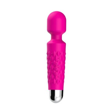   Silicone wand massager 9 vibration function Rose Red ~ 52-00062