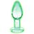 Glow in the dark glass anal plug ~ 55-AG555-LARGE