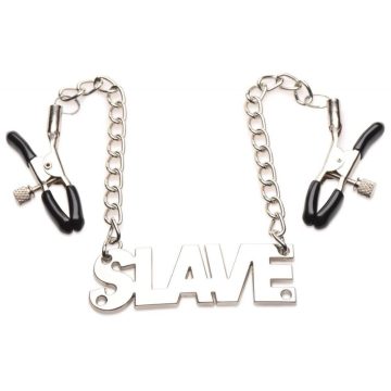 Enslaved Slave Nipple Clamps with Chain ~ 55-AG930