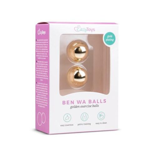 Gold ben wa balls - 22mm ~ 55-ET075GLD