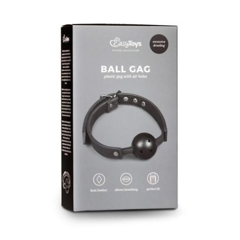 Knebel-Ball Gag With PVC Ball - Black ~ 55-ET276BLK