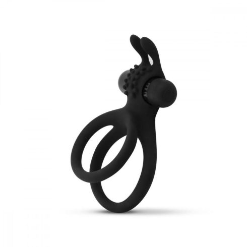 Share Double Vibrating Cock Ring with Rabbit Ears ~ 55-ET857BLK