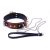 WHIPS Collar slave with a leash, cognac ~ 58-00043