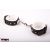 Handcuffs for women, with carabin, white ~ 58-00065