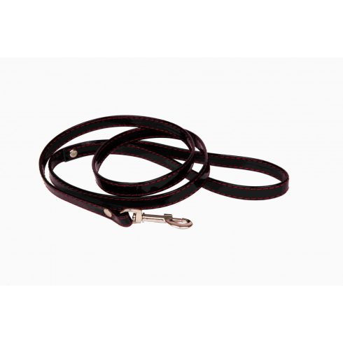 WHIPS shiny, collar leash, black ~ 58-00082