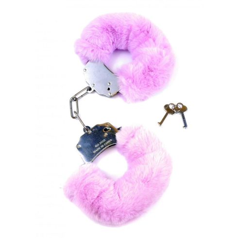 Sexy Furry Hand Cuffs Purple 61-00005