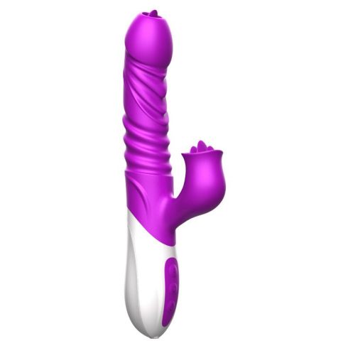 Silicone Vibrator USB 10 Function and Thrusting Function Heating 63-00028
