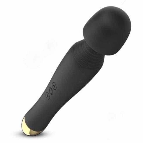 Silicone Massager Black USB 6 Vibration ~ 63-00060