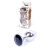 Anal Plug Jawellery Silver PLUG Black 64-00013