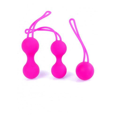 Kegel Balls Set Silicone multisize pink 64-00096