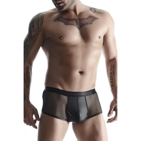 RFP men's wetlook shorts with elastic mesh L 65-SHO001-BLACK-L