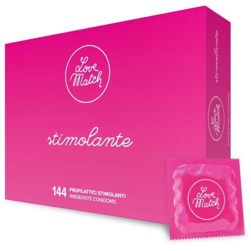 Love Match Stimolante stimuláló latex condoms 144pcs pack 6502J