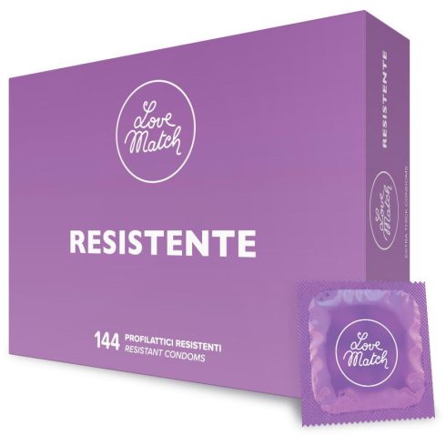 Love Match Resistence high performance latex condoms 144 pack