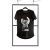 T-shirt men black M fashion ~ 66-TSHFB003M