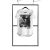 T-shirt men white L fashion ~ 66-TSHFW001L
