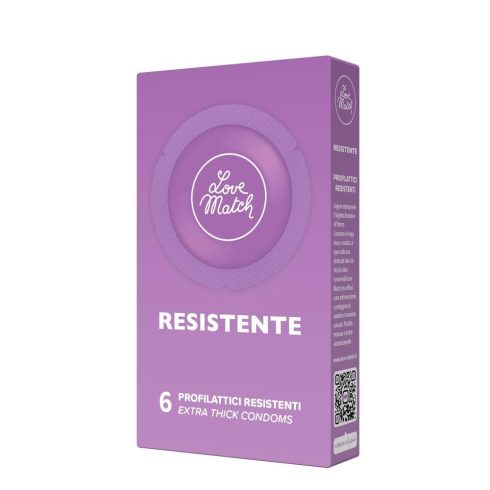 Love Match Resistente high performance latex condoms 6pcs pack 8254