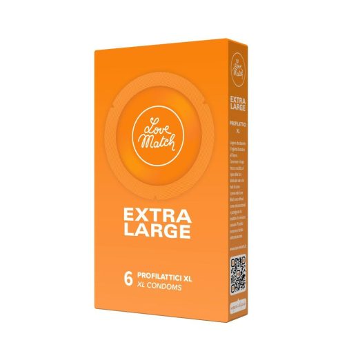 Love Match Extra Large latex XL size condoms 6 pck