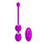 Kegel Balls Vibro PRETTY LOVE WILLIE 12 function remote control USB Silicone purple BI-014548W