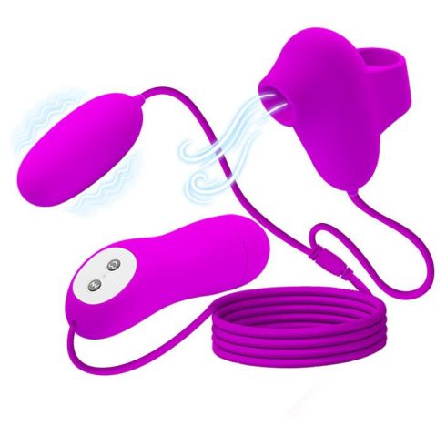 PRETTY LOVE - SUCTION & VIBRO-BULLETS, 12 vibration functions 12 sucking functions BI-014925