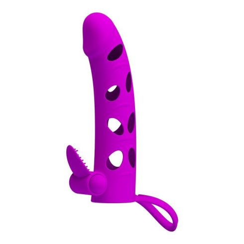 PRETTY LOVE - Vibrating Penis Sleeve with Ball Strap BI-026215-1