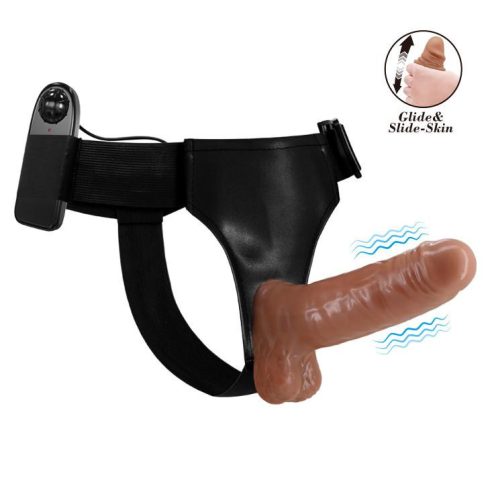 BAILE- Ultra Passionate Harness Realdeal Penis 6.2'' Brown ~ BW-022064Z