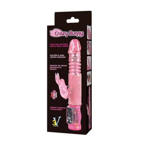 BAILE - Crazy Bunny, 3 vibration functions 3 rotation functions Thrusting ~ BW-037029