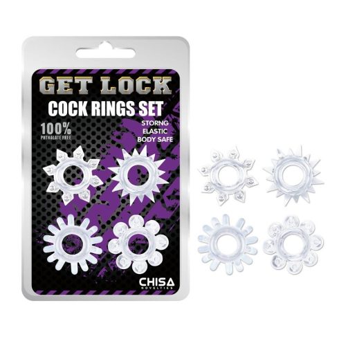 Cock Rings Set-Clear ~ CN-330358234