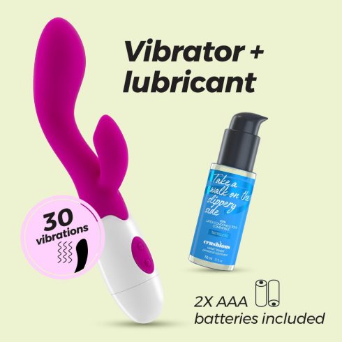 CRUSHIOUS CHERIE RABBIT VIBRATOR WITH WATERBASED LUBRICANT INCLUDED CRU10143