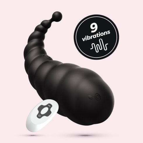 CRUSHIOUS COCOON RECHARGEABLE VIBRATING EGG WITH WIRELESS REMOTE CONTROL BLACK CRU10263