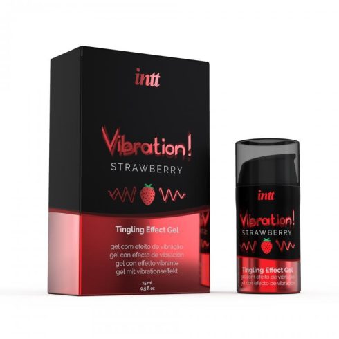 INTT VIBRATION STRAWBERRY gel 15ml VIB0001